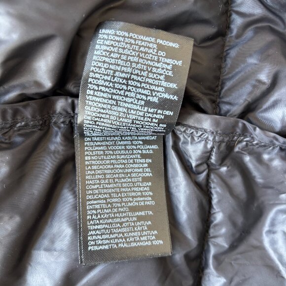 🖤 H&M Black Long Down Puffer Coat Size S | Hooded Warm Winter Jacket - Picture 2 of 6